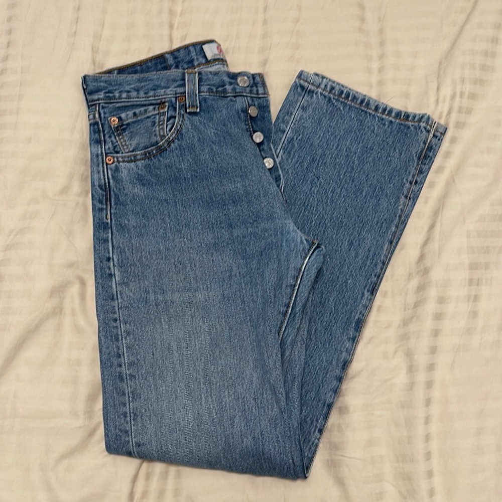 Vintage Levi 501 Straight Leg Button Fly 100% Cotton Jeans